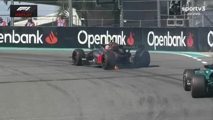 Carro de Bortoleto pega fogo na parte traseira durante classificação do GP de Miami